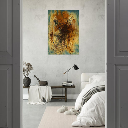 It's All Over - The City - 1947 - Wols Brushed Aluminum Print - 70x100 cm / 28x40 inches | Wols Aluminum Print | Wols Prints