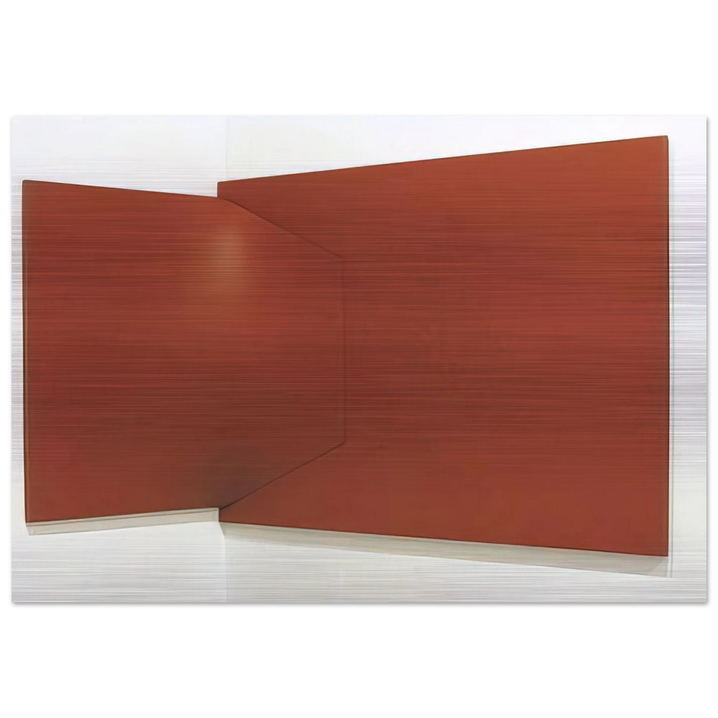 Dittico rosso - 1966 - Enrico Castellani Brushed Aluminum Print - 70x100 cm / 28x40 inches | Enrico Castellani Aluminum Print | Enrico Castellani Prints
