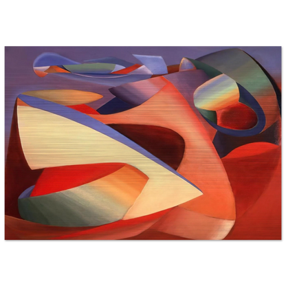 Lutte as Ciel - 1937 - John Ferren Brushed Aluminum Print - 70x100 cm / 28x40 inches | John Ferren Aluminum Print | John Ferren Prints