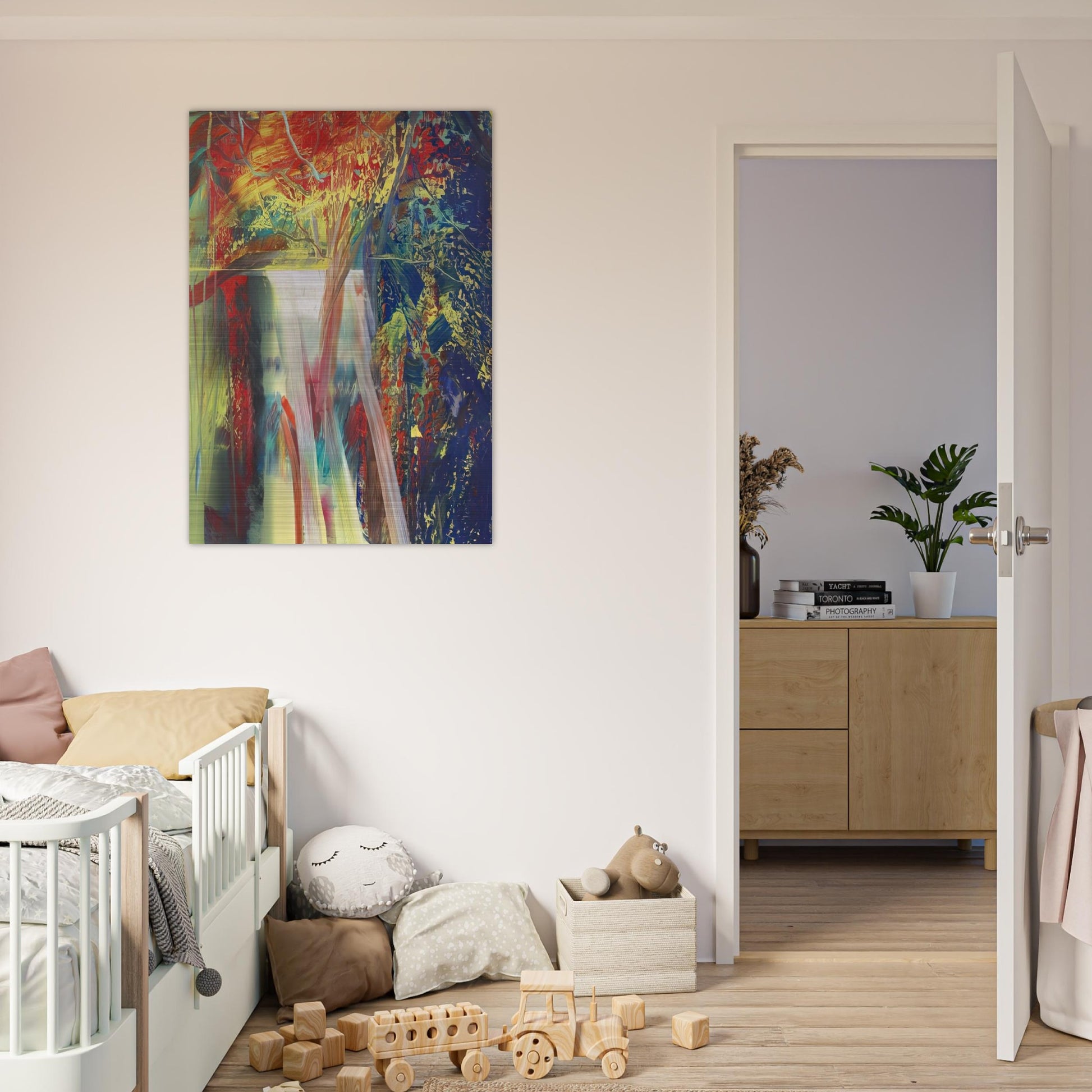 ABSTRACT PAINTING 610 1 - Gerhard Richter Brushed Aluminum Print - 70x100 cm / 28x40 inches | Gerhard Richter Aluminum Print | Gerhard Richter Prints