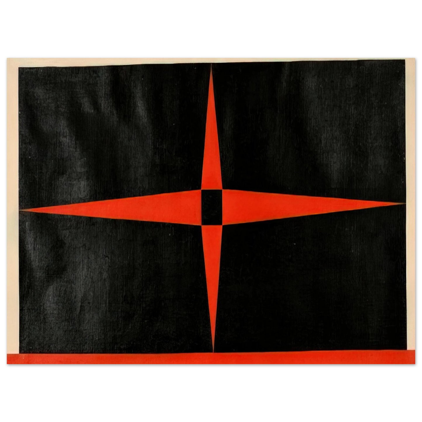 Carmen Herrera - Red Star - 1949  75x100 cm / 30x40inches Fine Art Poster