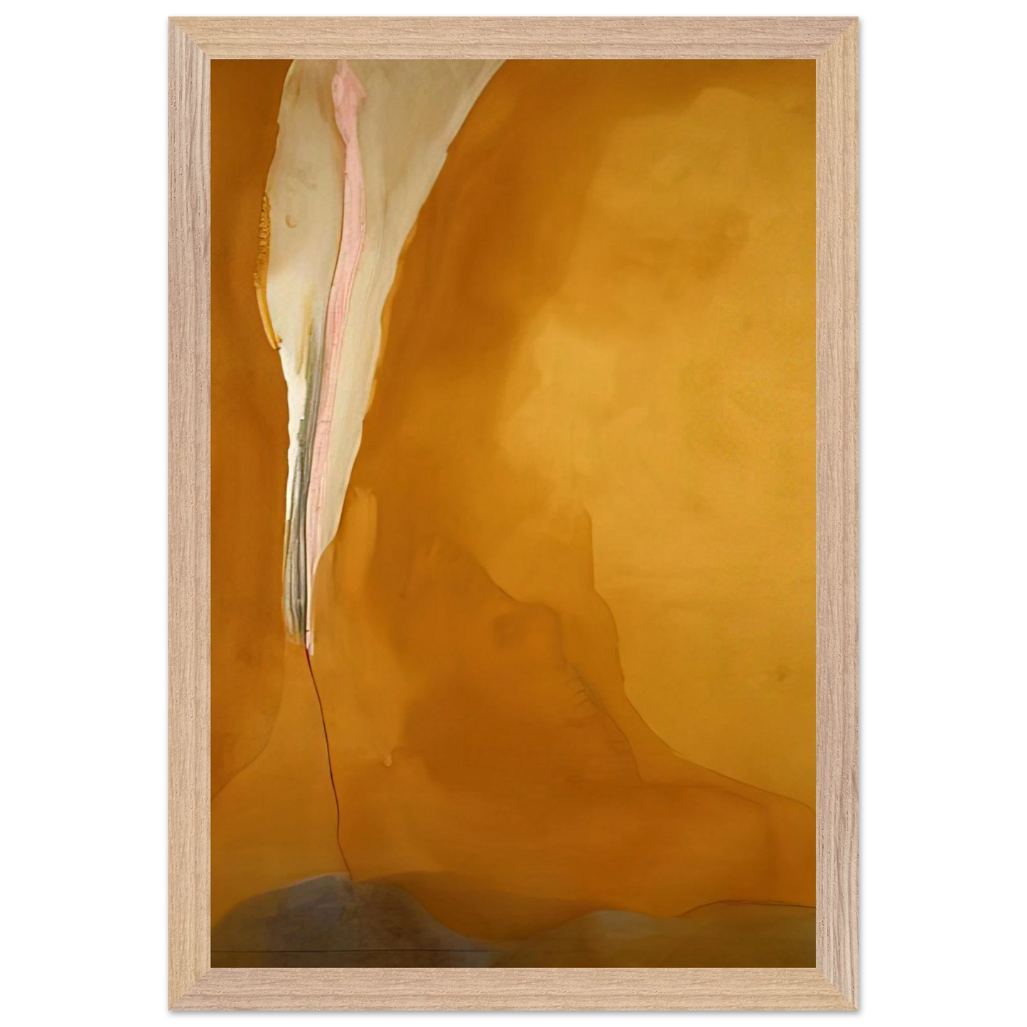 Helen Frankenthaler - Coral Wedge - 1972 Wall art - 40x50 cm / 16x20 inches - Premium Wooden Framed Poster With Fine Art Paper-canvas - White frame