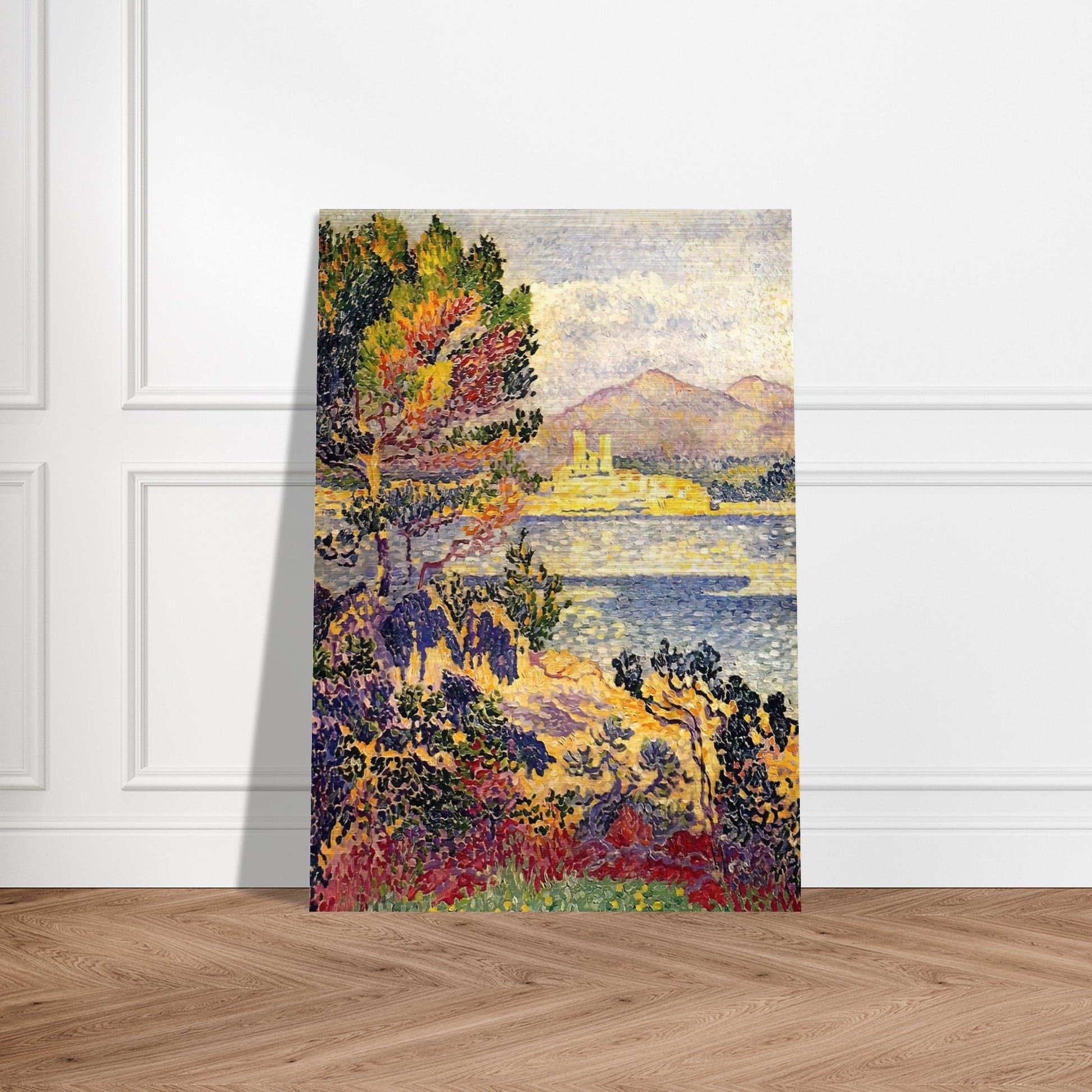 Antibes, Morning - Henri-Edmond Cross Brushed Aluminum Print - 70x100 cm / 28x40 inches | Henri-Edmond Cross Aluminum Print | Henri-Edmond Cross Prints
