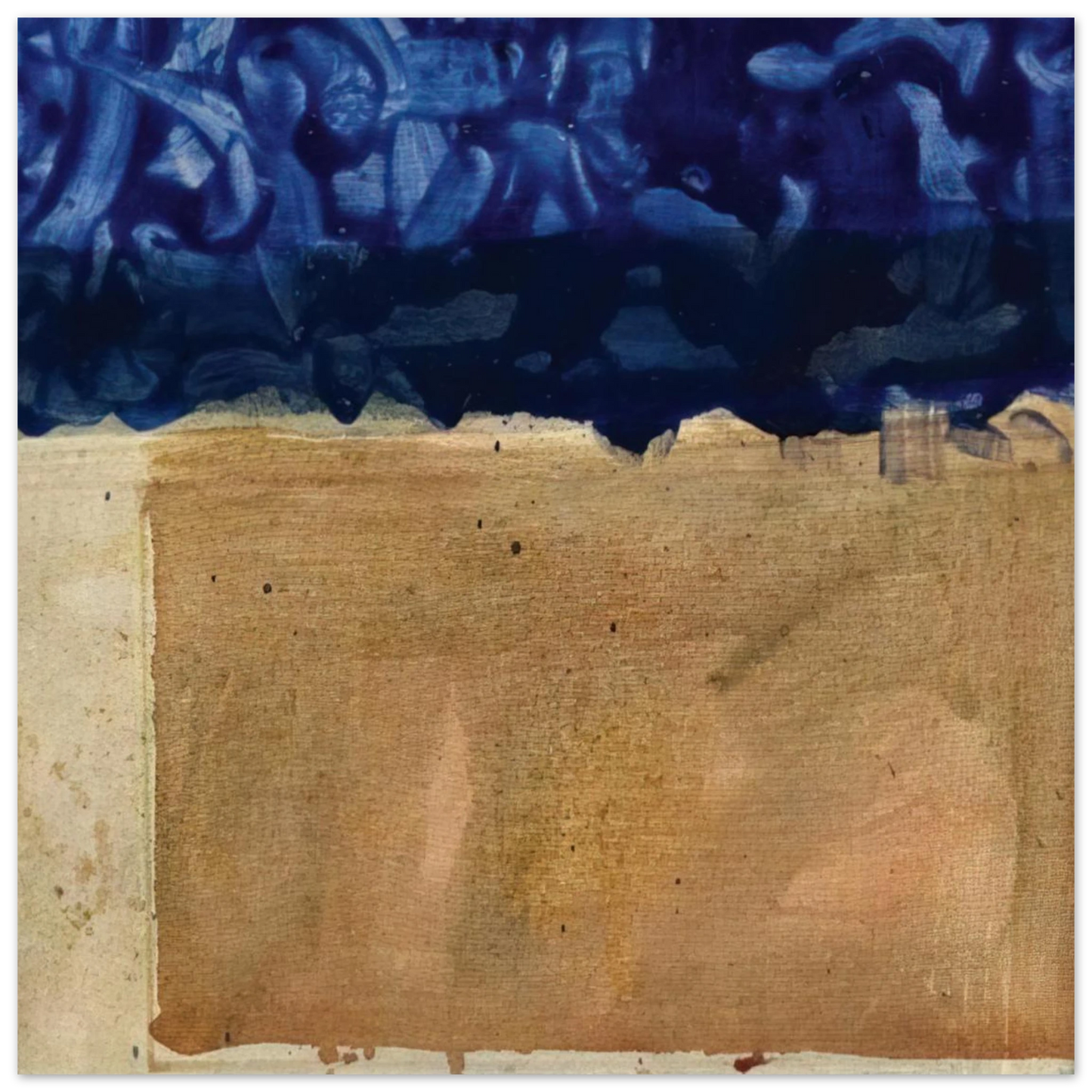 Helen Frankenthaler - Shoreline - 1952 Wall art - 20x25 cm / 8x10 inches - Premium Wooden Framed Poster With Fine Art Paper-canvas - Black frame