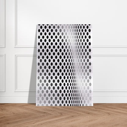 PAUSE 1964 - Bridget Riley Brushed Aluminum Print - 70x100 cm / 28x40 inches | Bridget Riley Aluminum Print | Bridget Riley Prints