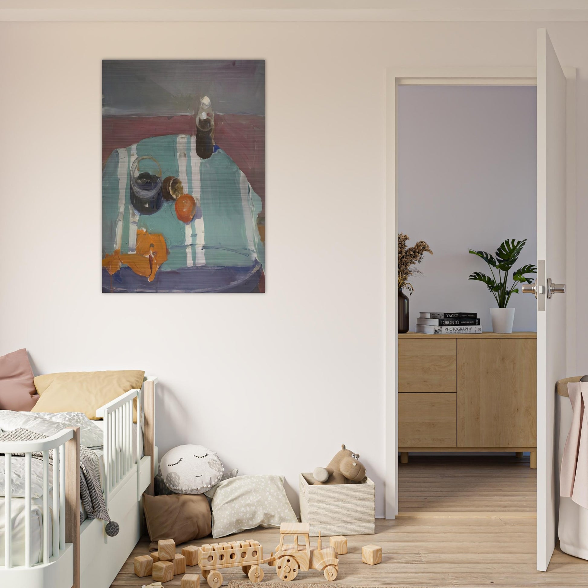 Still Life with Orange Peel - Richard Diebenkorn Brushed Aluminum Print - 70x100 cm / 28x40 inches | Richard Diebenkorn Aluminum Print | Richard Diebenkorn Prints