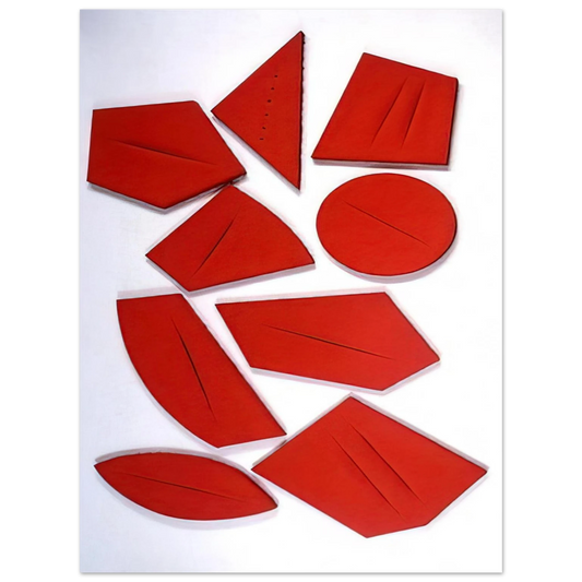Lucio Fontana - I quanta - 1960  75x100 cm / 30x40inches Fine Art Poster