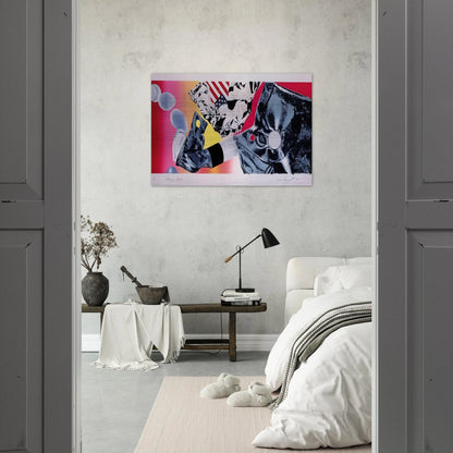 Flamingo Capsule - James Rosenquist Brushed Aluminum Print - 70x100 cm / 28x40 inches | James Rosenquist Aluminum Print | James Rosenquist Prints