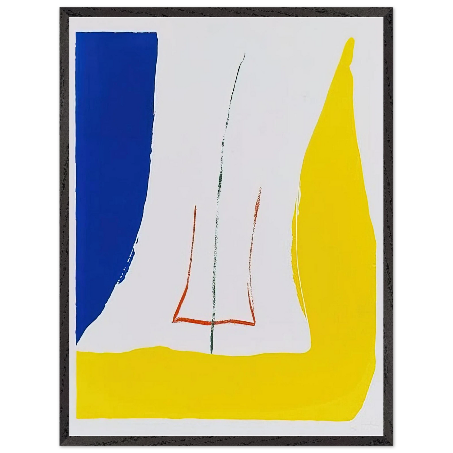 Helen Frankenthaler - Sun Corner - 1968 Wall art - 27x35 cm / 11x14 inches - Fine Art Poster-canvas - -
