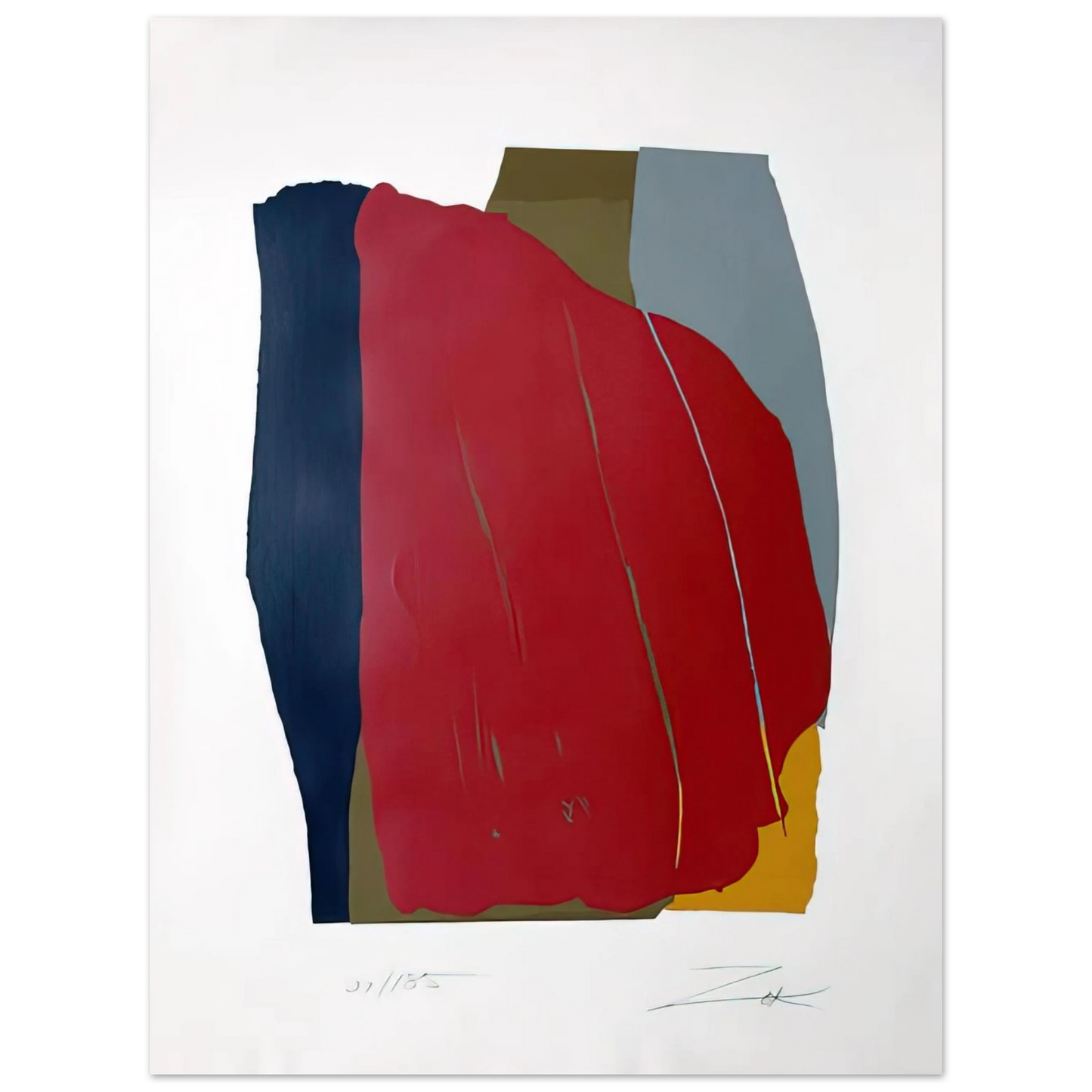 Larry Zox - Odon I - 1981  75x100 cm / 30x40inches Fine Art Poster