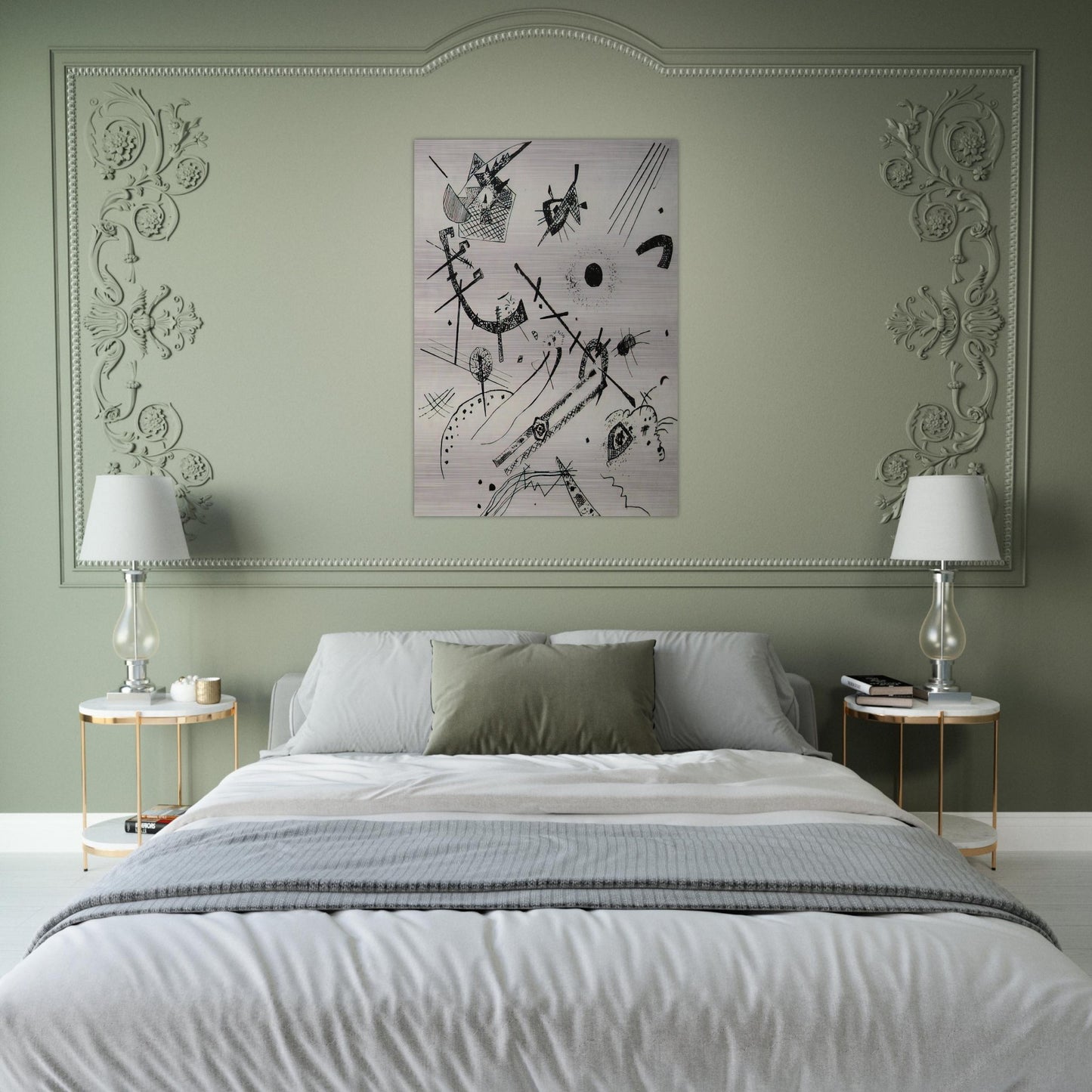 SMALL WORLDS XI 1922 - Wassily Kandinsky Brushed Aluminum Print - 70x100 cm / 28x40 inches | Wassily Kandinsky Aluminum Print | Wassily Kandinsky Prints