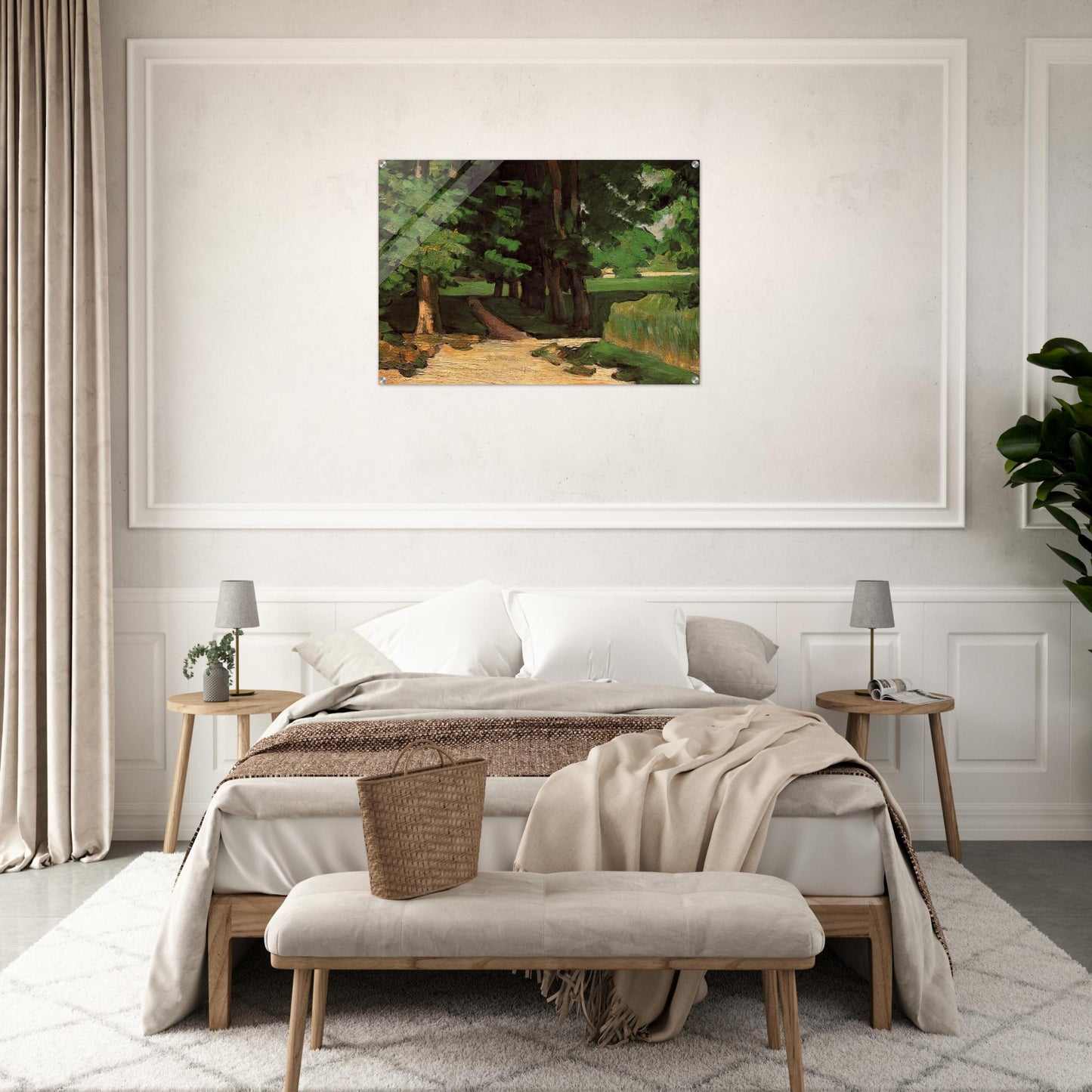 Lane of Chestnut Trees at the Jas de Bouffan - Paul Cézanne Acrylic Print - 70x100 cm / 28x40″ inches