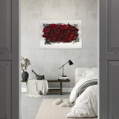 Leaves III 1967 - Jean-Paul Riopelle Brushed Aluminum Print - 70x100 cm / 28x40 inches | Jean-Paul Riopelle Aluminum Print | Jean-Paul Riopelle Prints