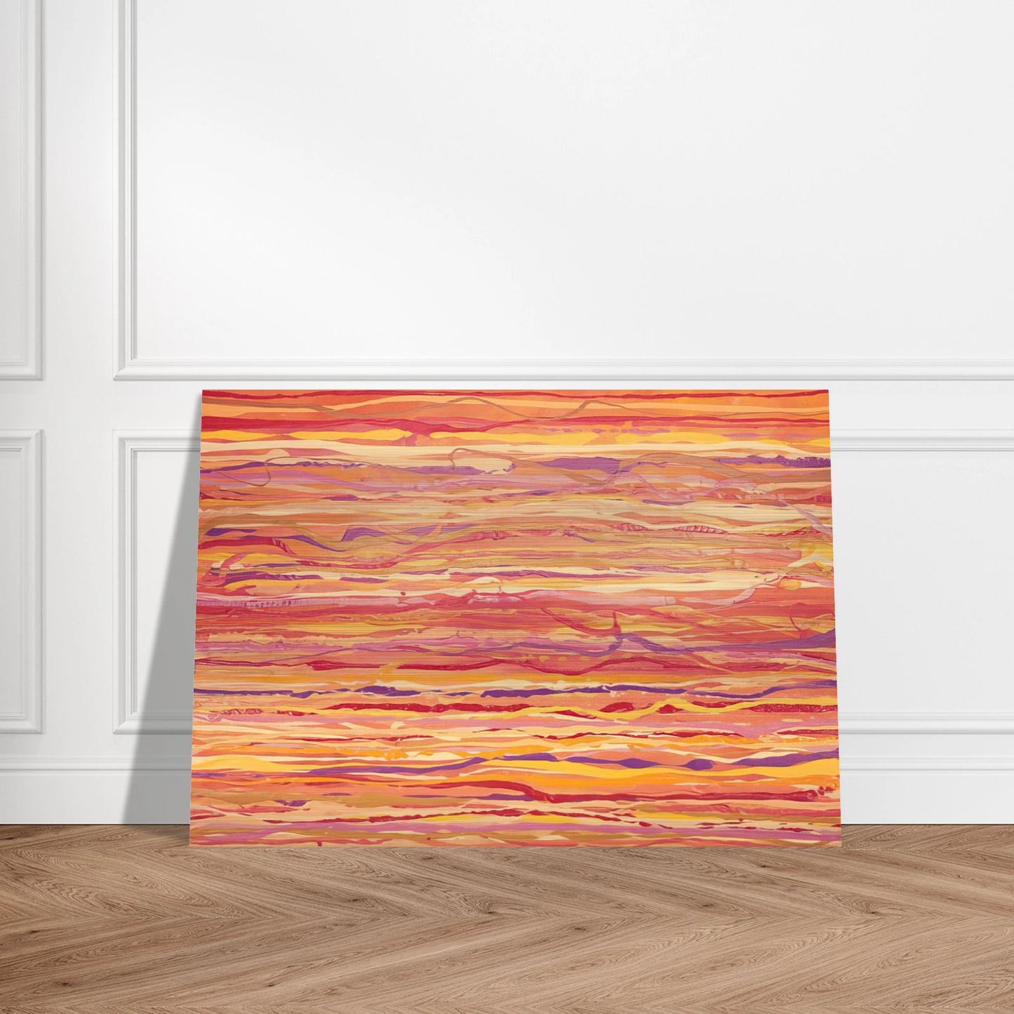 All Over Pour Painting - 1969 - Ronnie Landfield Brushed Aluminum Print - 70x100 cm / 28x40 inches | Ronnie Landfield Aluminum Print | Ronnie Landfield Prints
