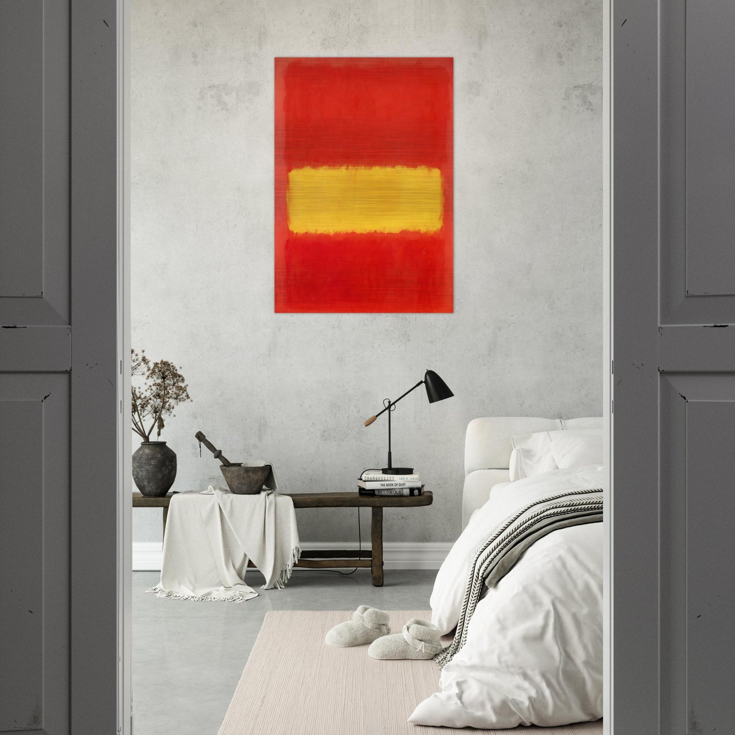 Yellow band - 1956 - Mark Rothko Brushed Aluminum Print - 70x100 cm / 28x40 inches | Mark Rothko Aluminum Print | Mark Rothko Prints