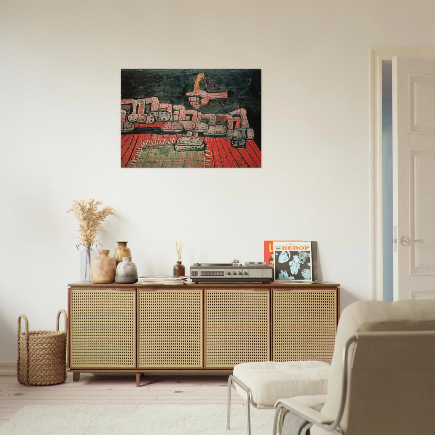 ROOM - Philip Guston Brushed Aluminum Print - 70x100 cm / 28x40 inches | Philip Guston Aluminum Print | Philip Guston Prints