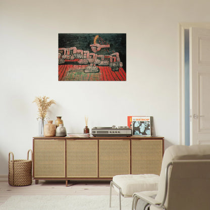 ROOM - Philip Guston Brushed Aluminum Print - 70x100 cm / 28x40 inches | Philip Guston Aluminum Print | Philip Guston Prints