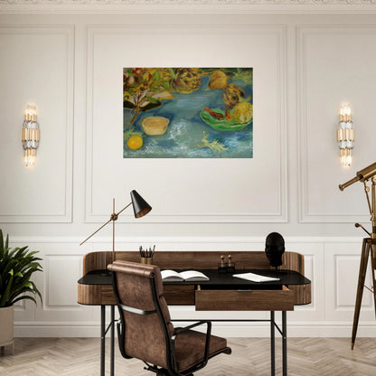 Still life with artichokes - 1956 - Le Pho Brushed Aluminum Print - 70x100 cm / 28x40 inches | Le Pho Aluminum Print | Le Pho Prints