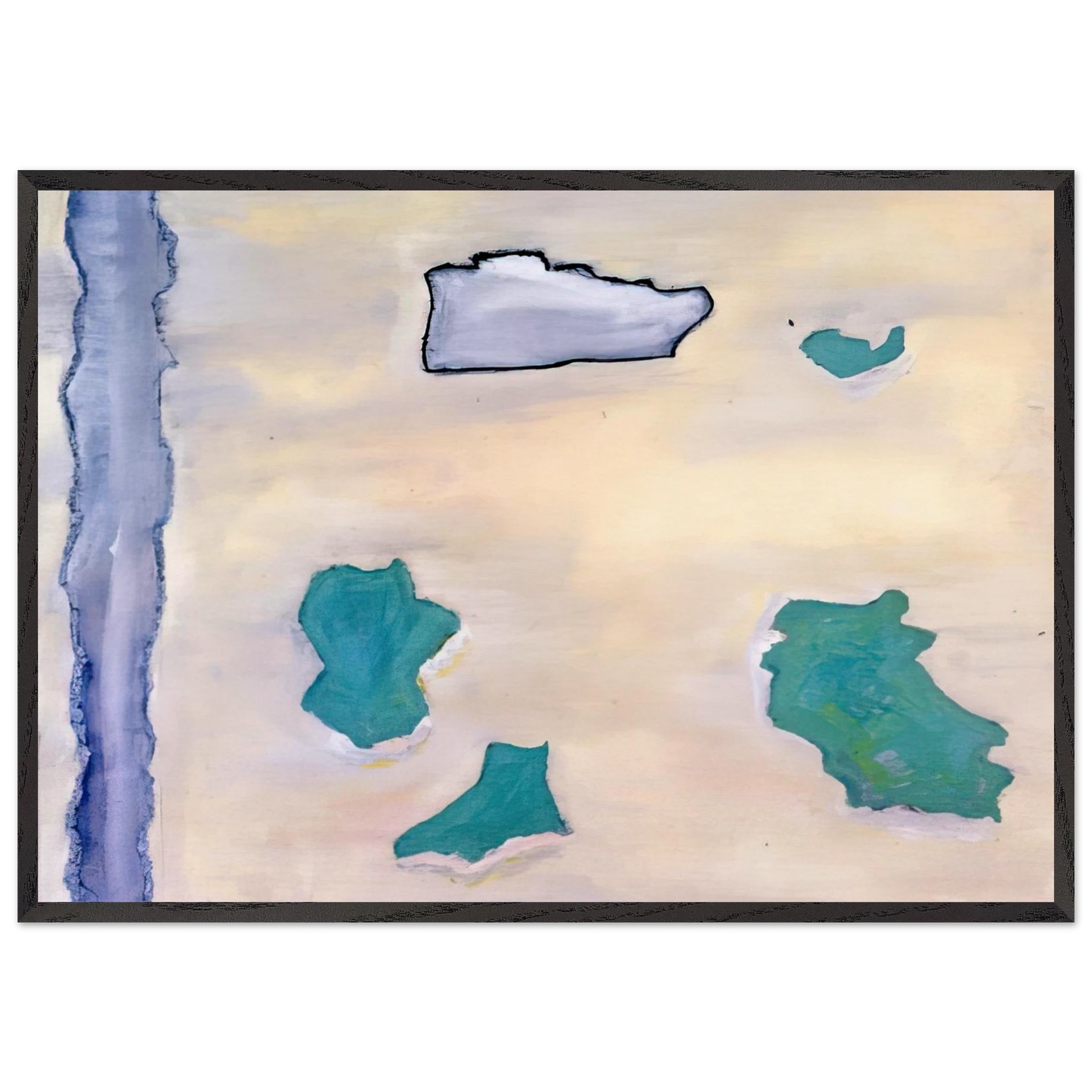 Untitled - 2006 N2 - Raoul De Keyser 70x100 cm / 28x40 inches Framed Art Print – Black Wooden Frame