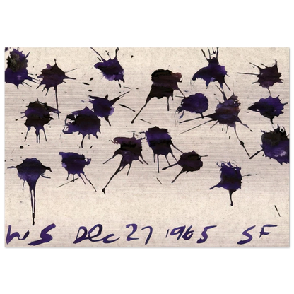 WS Dec 27, 1965 SF - 1965 - William Saroyan Brushed Aluminum Print - 70x100 cm / 28x40 inches | William Saroyan Aluminum Print | William Saroyan Prints