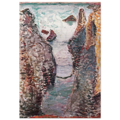 CIFFS BELLE ILE 1897 - Henri Matisse Brushed Aluminum Print - 70x100 cm / 28x40 inches | Henri Matisse Aluminum Print | Henri Matisse Prints