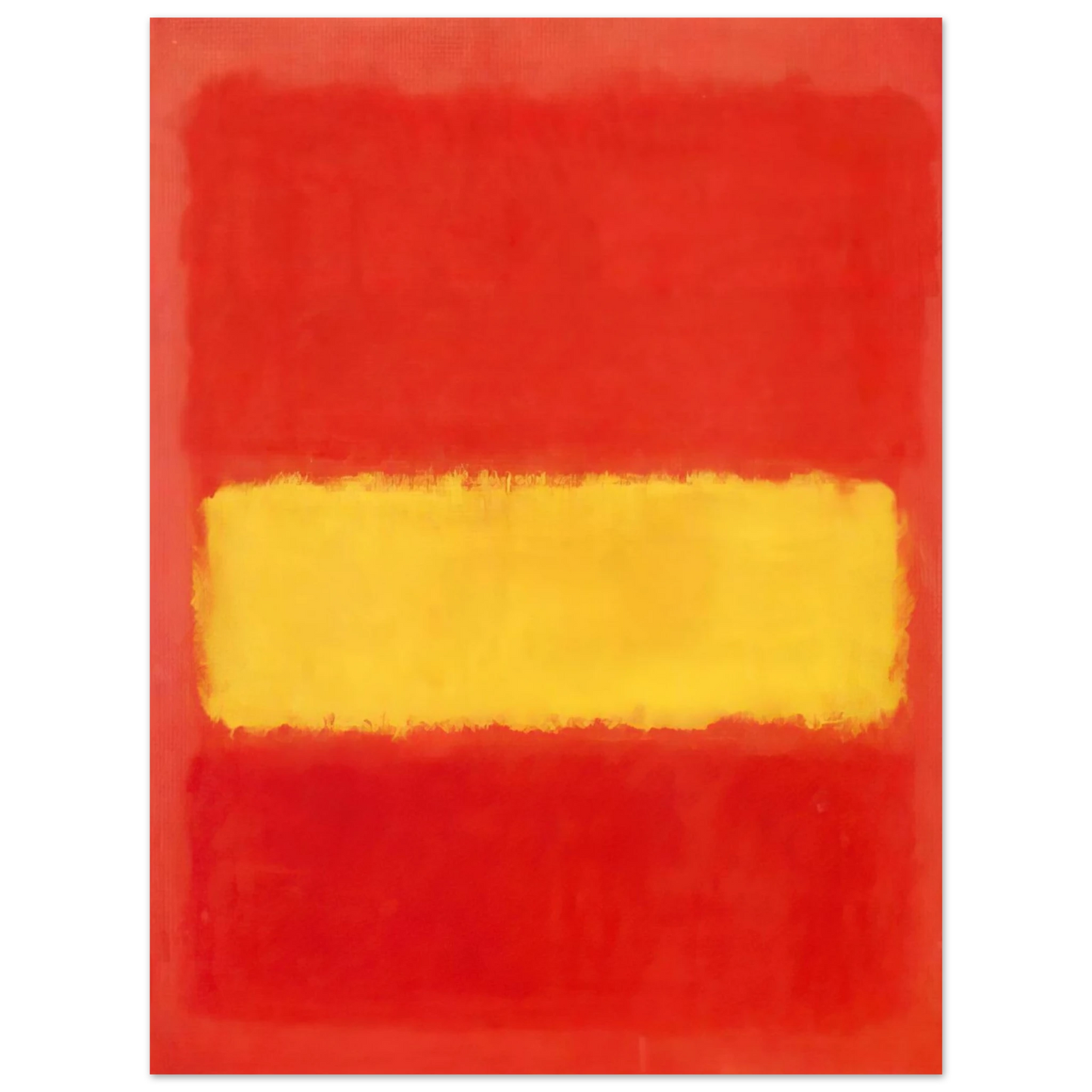Mark Rothko - Yellow band - 1956 Wall Art - 21x29.7 cm / 8x12" - Fine Art Poster-canvas - -