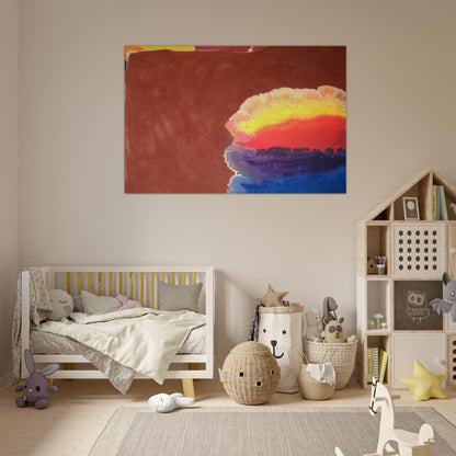 Brown Wall - 1970 - Ronnie Landfield Art Prints - 100x150 cm / 40x60″ inches | Ronnie Landfield Poster | Ronnie Landfield Prints