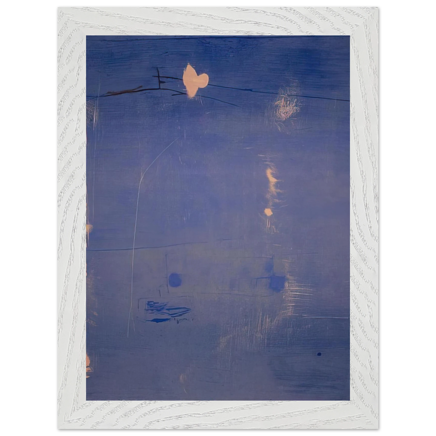 Helen Frankenthaler - Cameo - 1980 Wall art - 27x35 cm / 11x14 inches - Premium Wooden Framed Poster With Fine Art Paper-canvas - Black frame