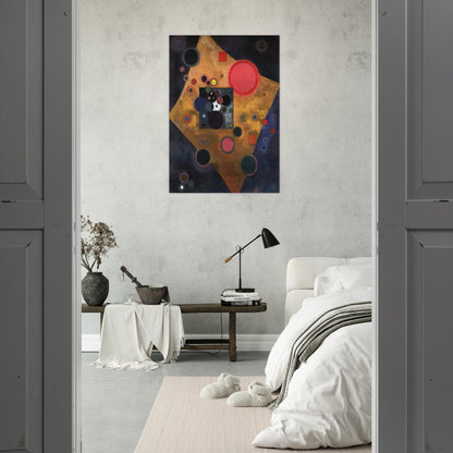 ACCENT ON ROSE 1926 - Wassily Kandinsky Brushed Aluminum Print - 70x100 cm / 28x40 inches | Wassily Kandinsky Aluminum Print | Wassily Kandinsky Prints