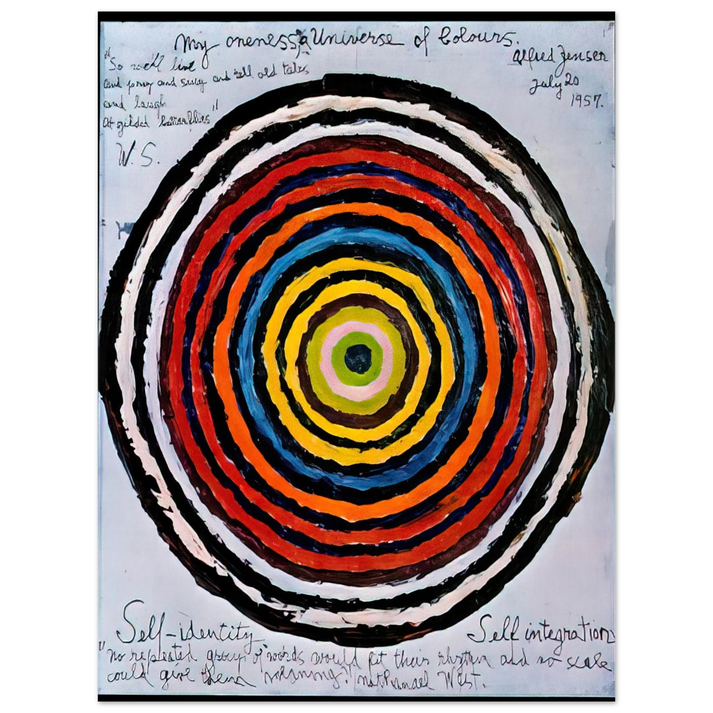 Alfred Jensen - My Oneness, A Universe of Colours - 1957  75x100 cm / 30x40inches Fine Art Poster