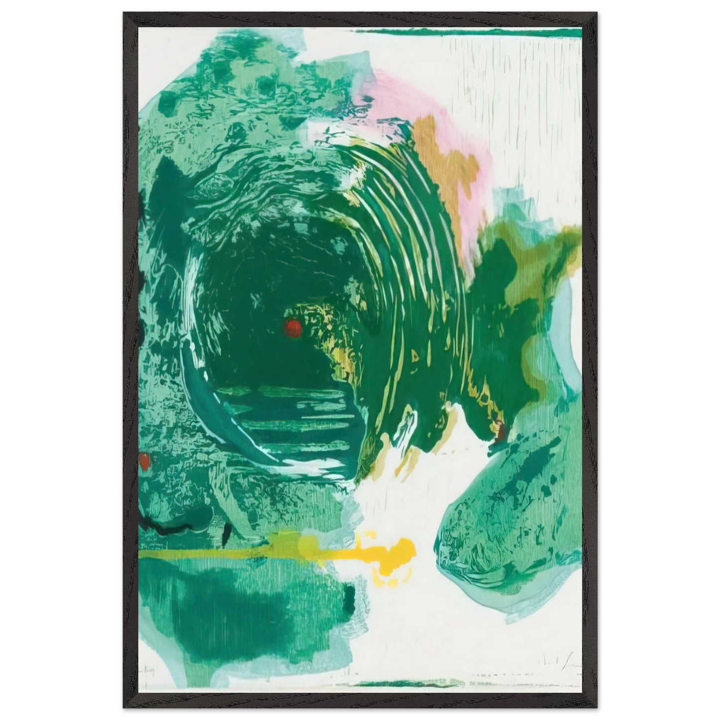 Helen Frankenthaler - Radius - 1993 Wall art - 15x20 cm / 6x8 inches - Fine Art Poster-canvas - -