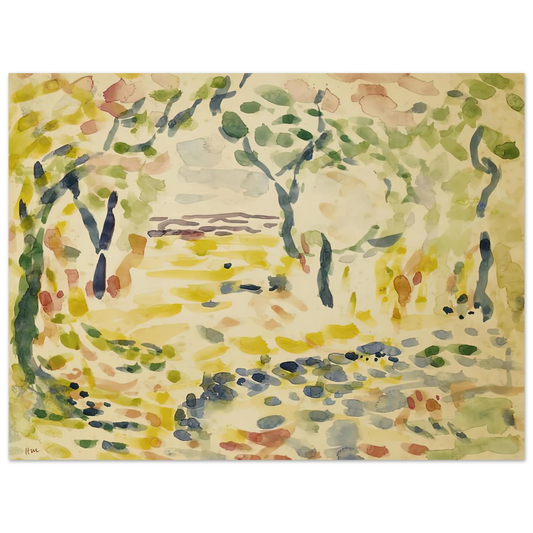 Henri Matisse - ETUDE POUR LE BONHEUR DE VIVRE 1905  75x100 cm / 30x40inches Fine Art Poster