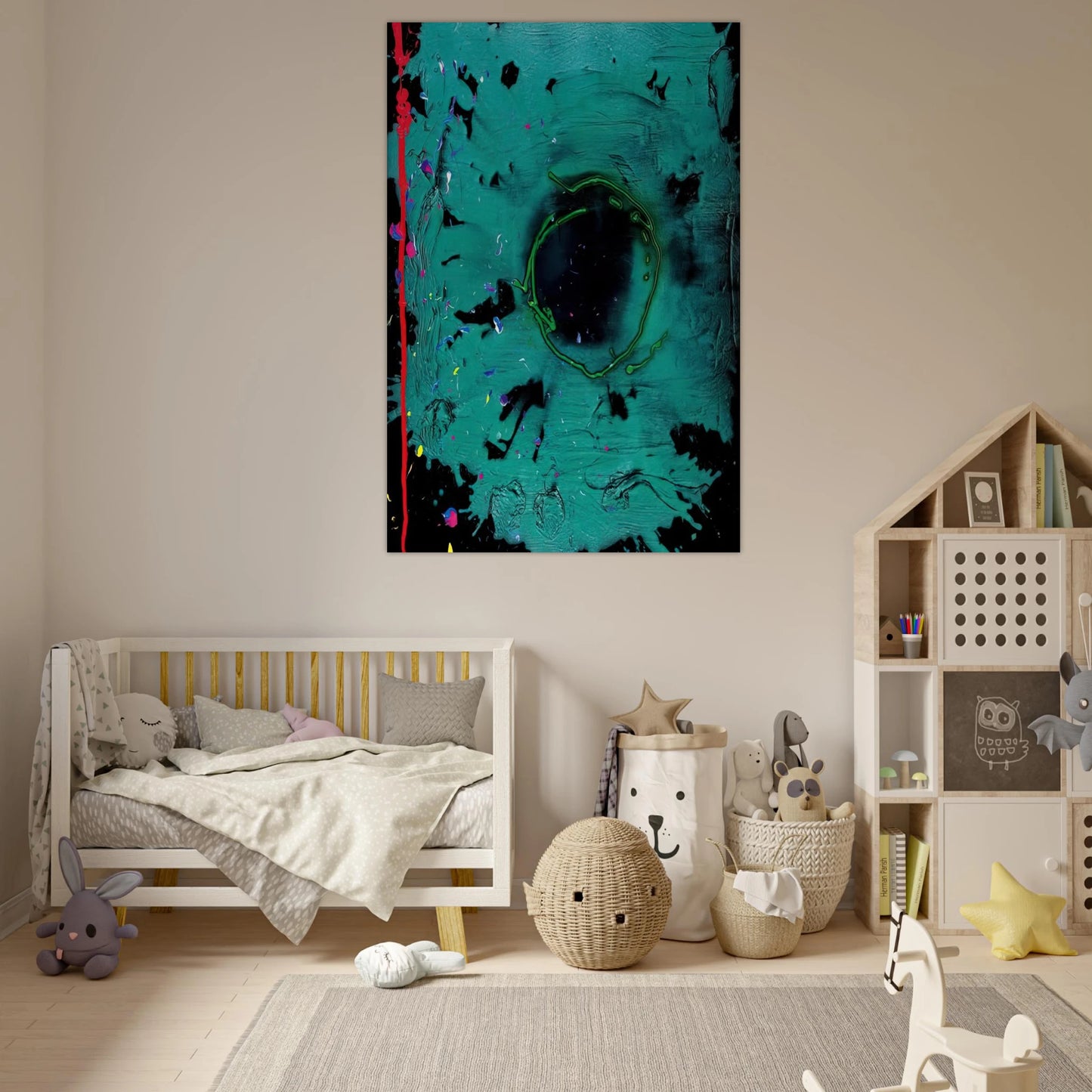Eyes That Dream - 20.3.08 Clifford Dies - 2008 - John Hoyland Art Prints - 100x150 cm / 40x60″ inches | John Hoyland Poster | John Hoyland Prints