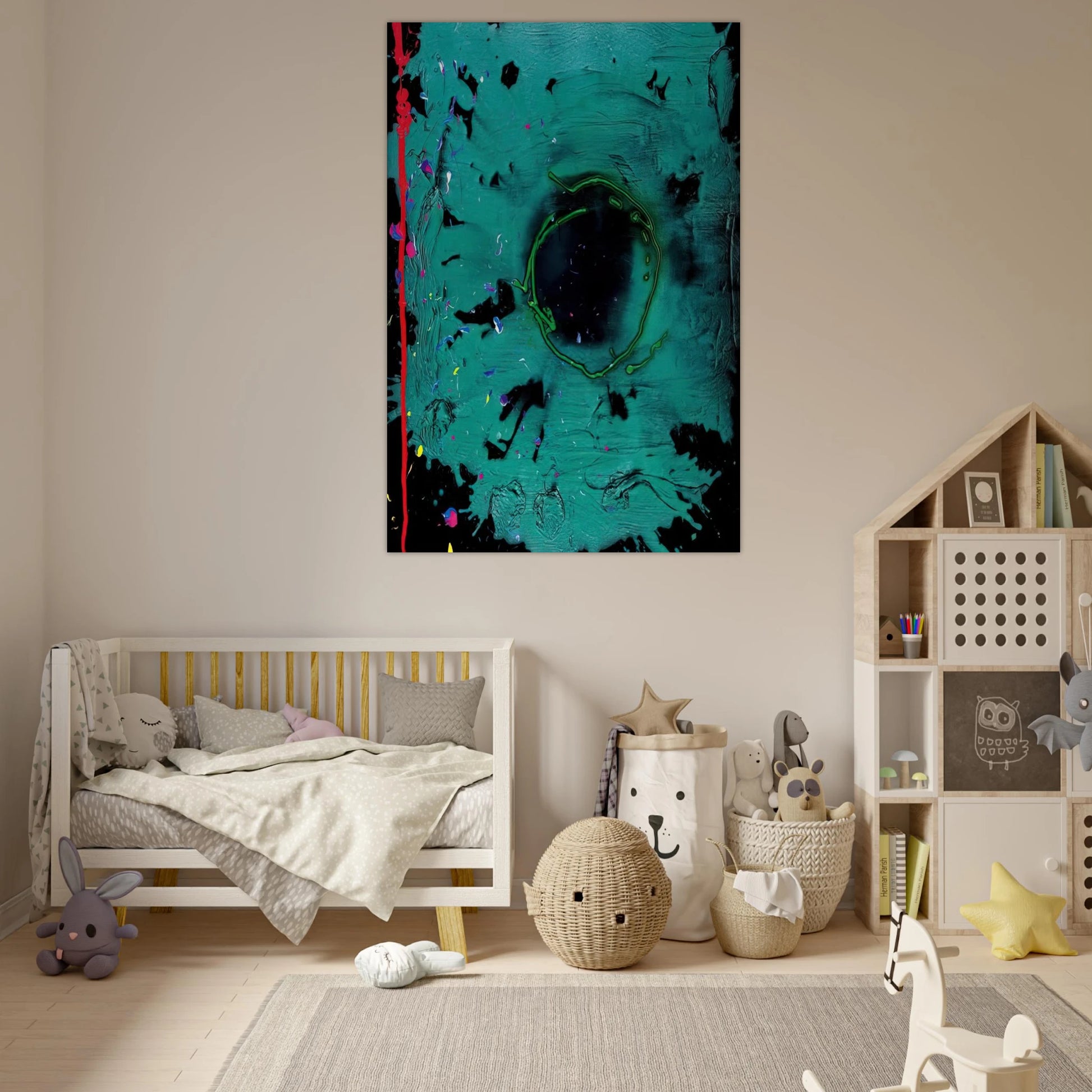Eyes That Dream - 20.3.08 Clifford Dies - 2008 - John Hoyland Art Prints - 100x150 cm / 40x60″ inches | John Hoyland Poster | John Hoyland Prints