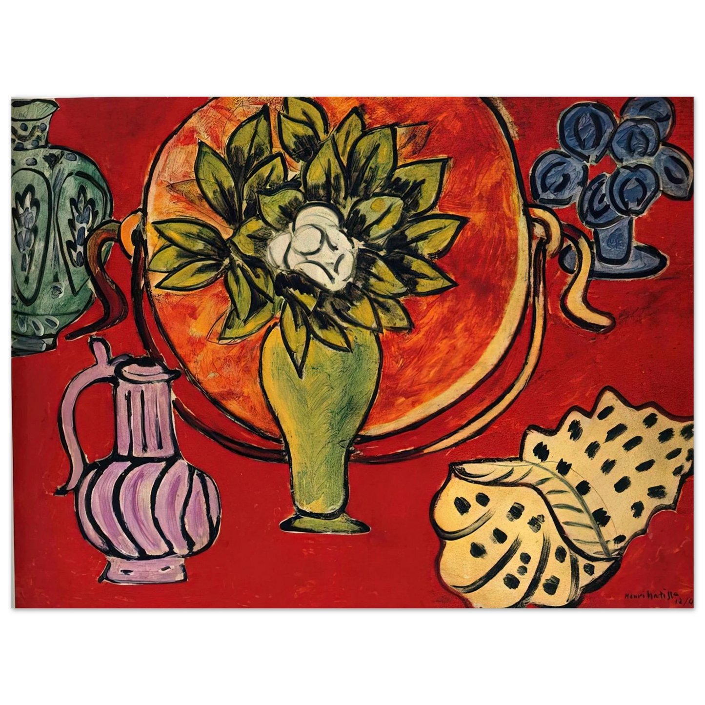 Henri Matisse - STILL LIFE WITH A MAGNOLIA 1941  75x100 cm / 30x40inches Fine Art Poster