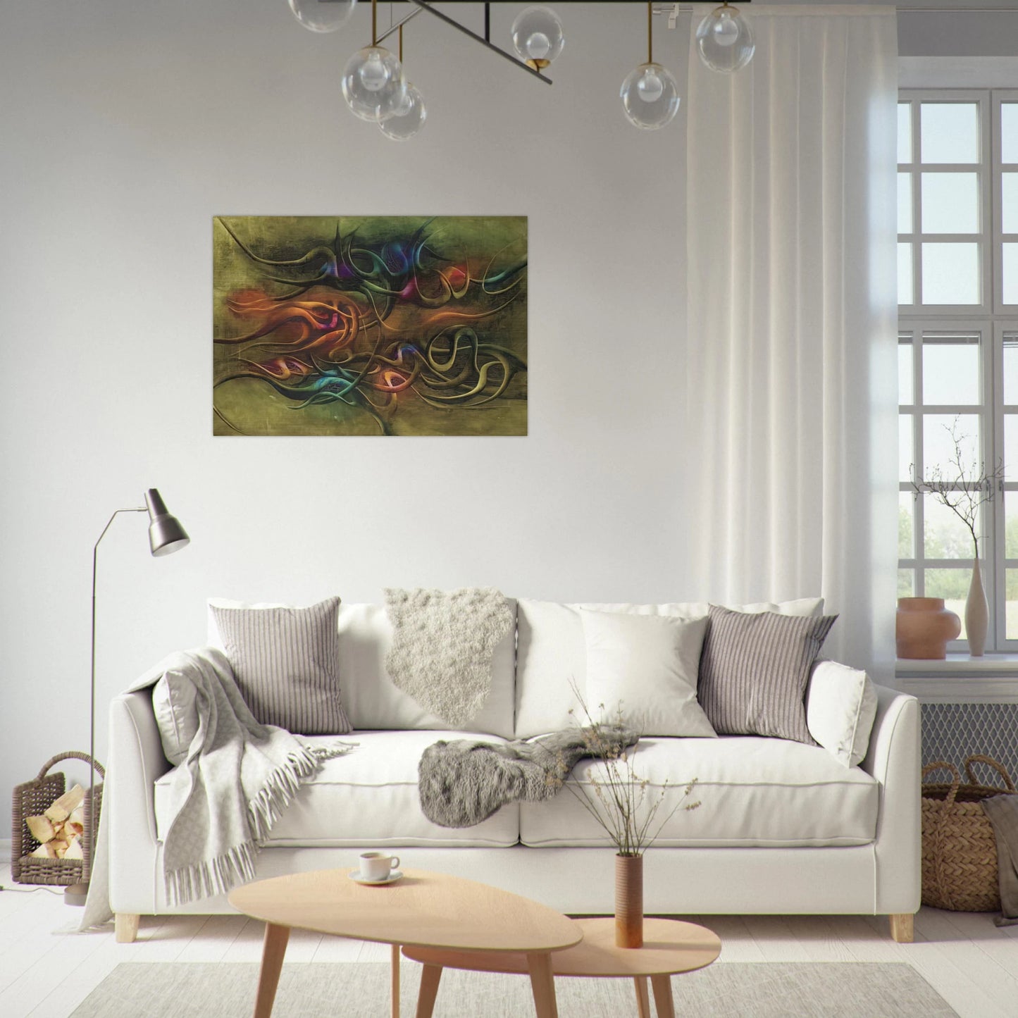 Peinture - Surrealism - Simon Hantai Brushed Aluminum Print - 70x100 cm / 28x40 inches | Simon Hantai Aluminum Print | Simon Hantai Prints