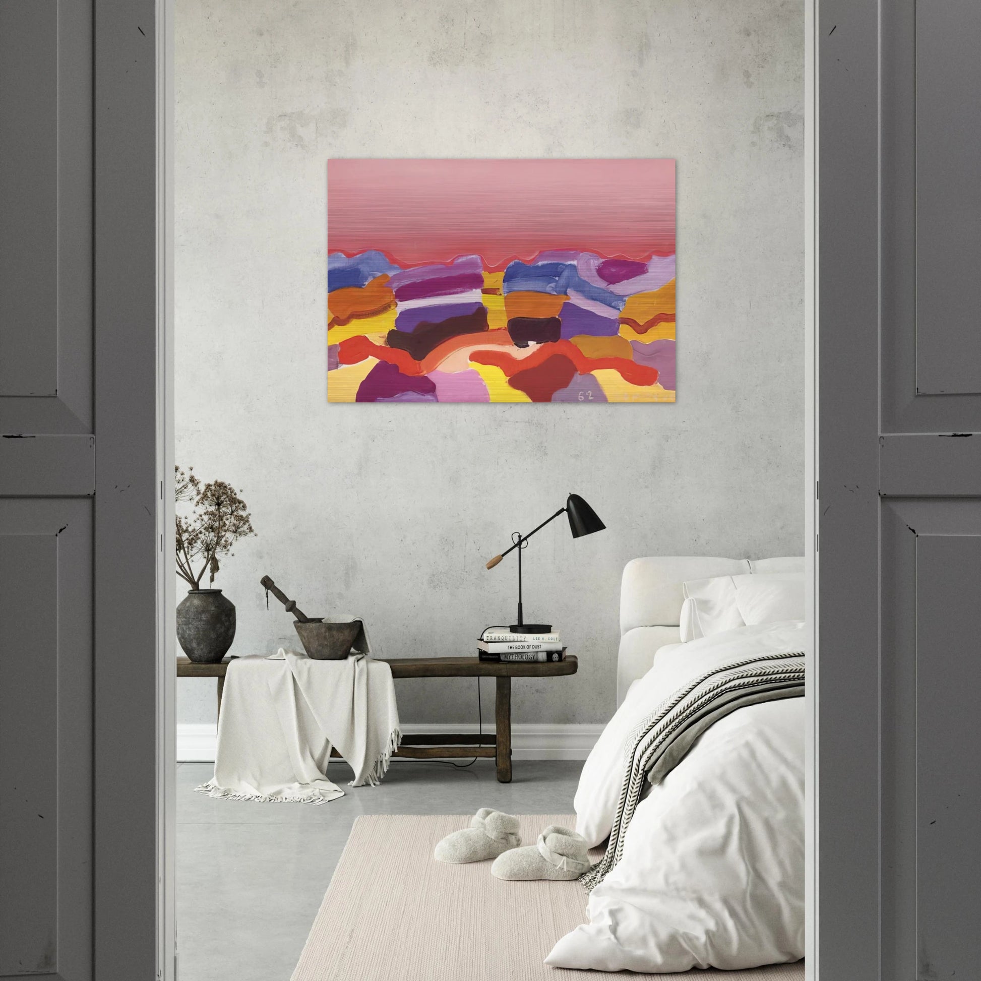 Désert - 1962 - Charles Lapicque Brushed Aluminum Print - 70x100 cm / 28x40 inches | Charles Lapicque Aluminum Print | Charles Lapicque Prints