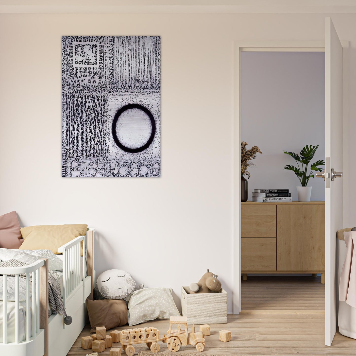 Circle by the Falling Waters - 1980 - Richard Pousette-Dart Brushed Aluminum Print - 70x100 cm / 28x40 inches | Richard Pousette-Dart Aluminum Print | Richard Pousette-Dart Prints