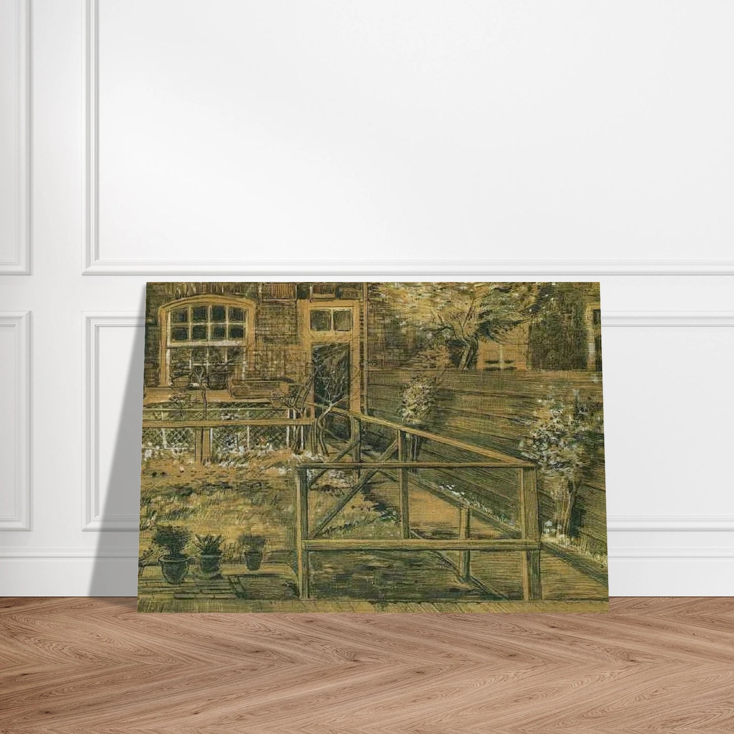 Sien's Mother's House, Closer View - Vincent van Gogh Brushed Aluminum Print - 70x100 cm / 28x40 inches | Vincent van Gogh Aluminum Print | Vincent van Gogh Prints