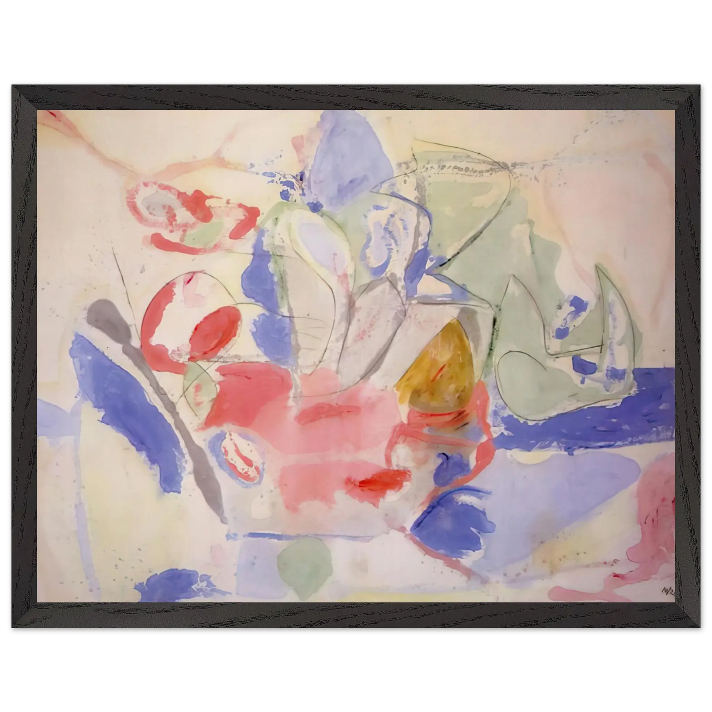 Helen Frankenthaler - Mountains and Sea - 1952 Wall art - 28x43  cm / XL (11x17 Inches) - Fine Art Poster - -