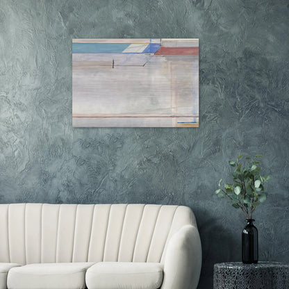 Ocean Park #63 - Richard Diebenkorn Brushed Aluminum Print - 70x100 cm / 28x40 inches | Richard Diebenkorn Aluminum Print | Richard Diebenkorn Prints