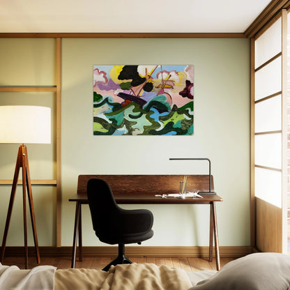 En fuite - Fauvism, Tachisme - Charles Lapicque Brushed Aluminum Print - 70x100 cm / 28x40 inches | Charles Lapicque Aluminum Print | Charles Lapicque Prints
