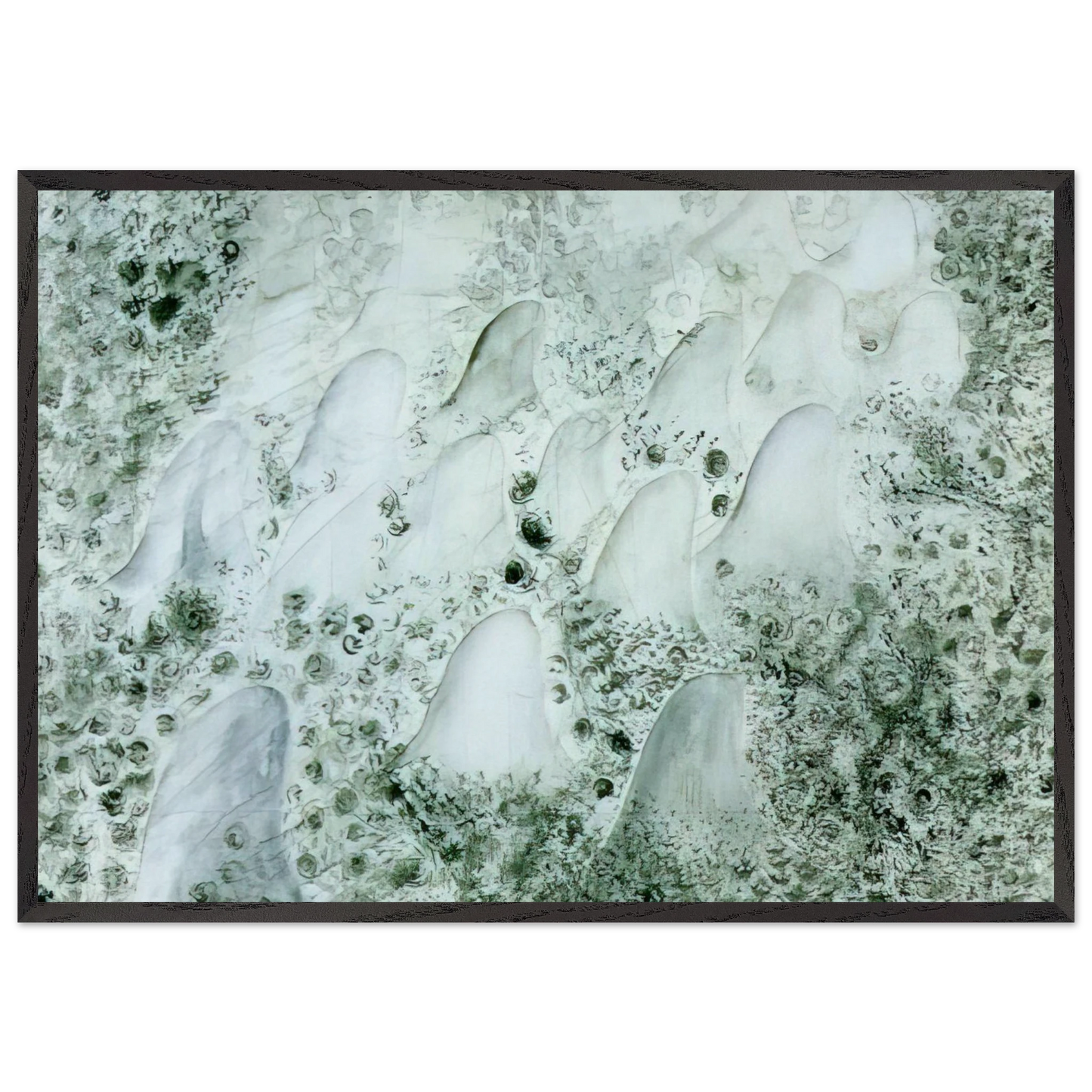 STUDY FOR DEOXYRIBONUCLEIC ACID ARABS 1 - Salvador Dali 70x100 cm / 28x40 inches Framed Art Print – Black Wooden Frame