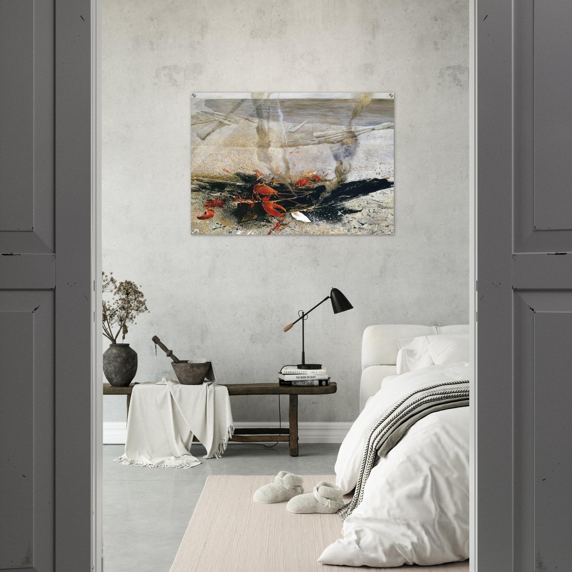 EMBERS 2000 - Andrew Wyeth Acrylic Print - 70x100 cm / 28x40″ inches | Andrew Wyeth Wall Art | Andrew Wyeth Prints