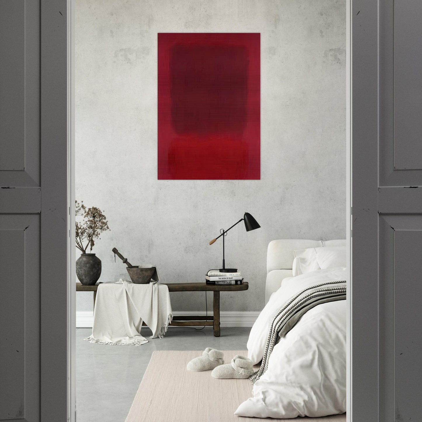 Red and Brown - 1957 - Mark Rothko Brushed Aluminum Print - 70x100 cm / 28x40 inches | Mark Rothko Aluminum Print | Mark Rothko Prints