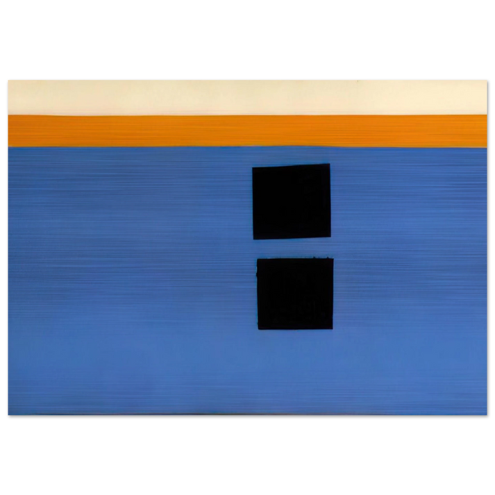 Double Aegean Sun-Box - 1968 - Theodoros Stamos Brushed Aluminum Print - 70x100 cm / 28x40 inches | Theodoros Stamos Aluminum Print | Theodoros Stamos Prints