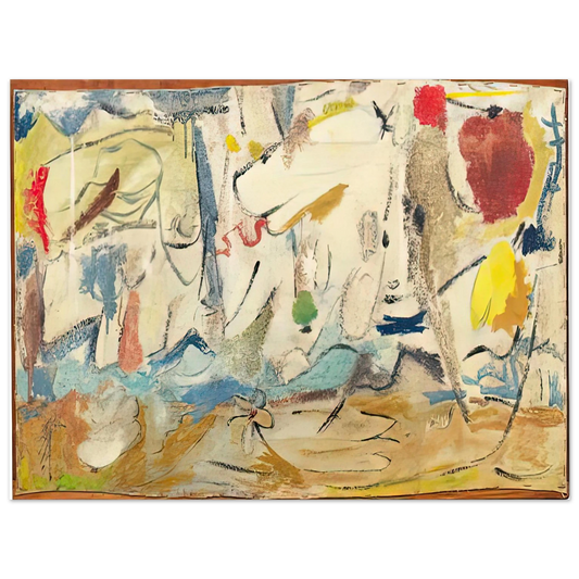 Helen Frankenthaler - Cloudscape, 1951- Wall Art - 21x29.7 cm / 8x12" - Fine Art Poster-canvas - -