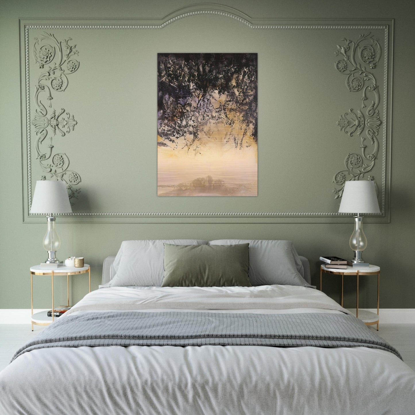 11 11 1996 1996 - Zao Wou-Ki Brushed Aluminum Print - 70x100 cm / 28x40 inches | Zao Wou-Ki Aluminum Print | Zao Wou-Ki Prints