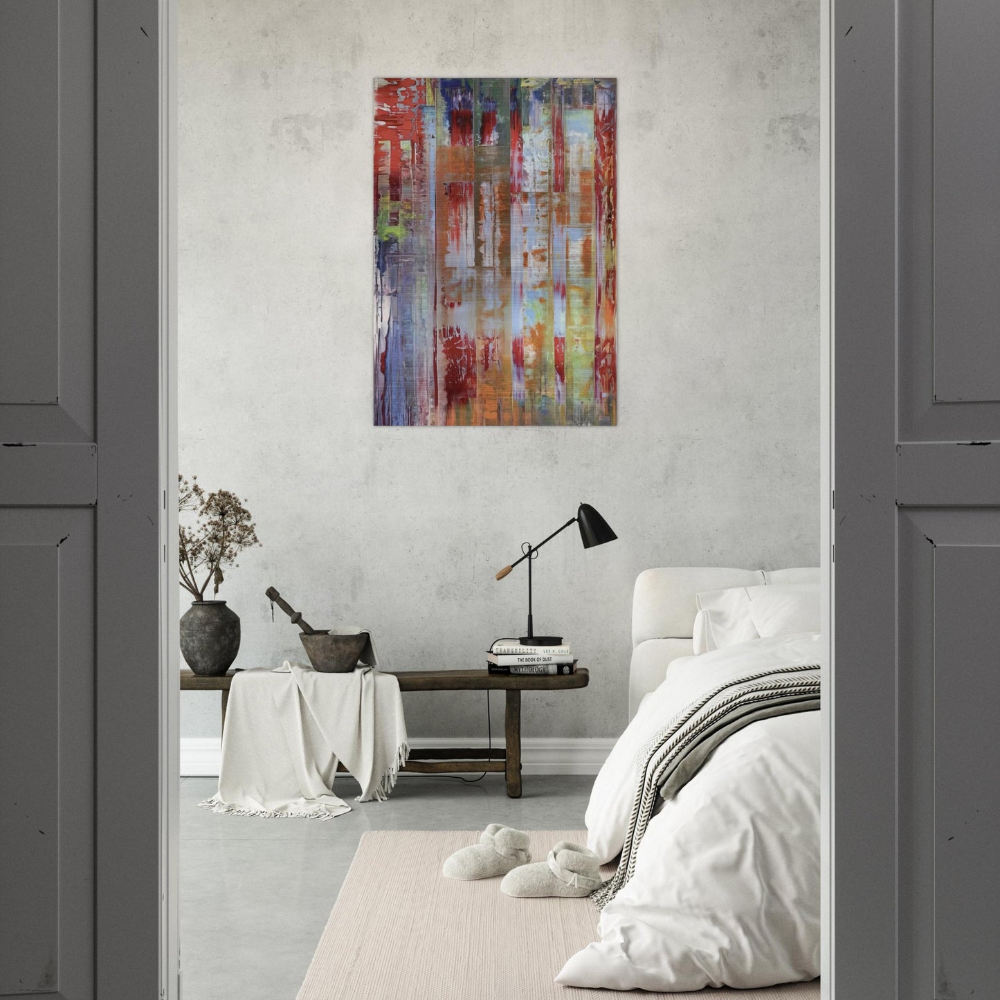 ABSTRACT BILDING - Gerhard Richter Brushed Aluminum Print - 70x100 cm / 28x40 inches | Gerhard Richter Aluminum Print | Gerhard Richter Prints
