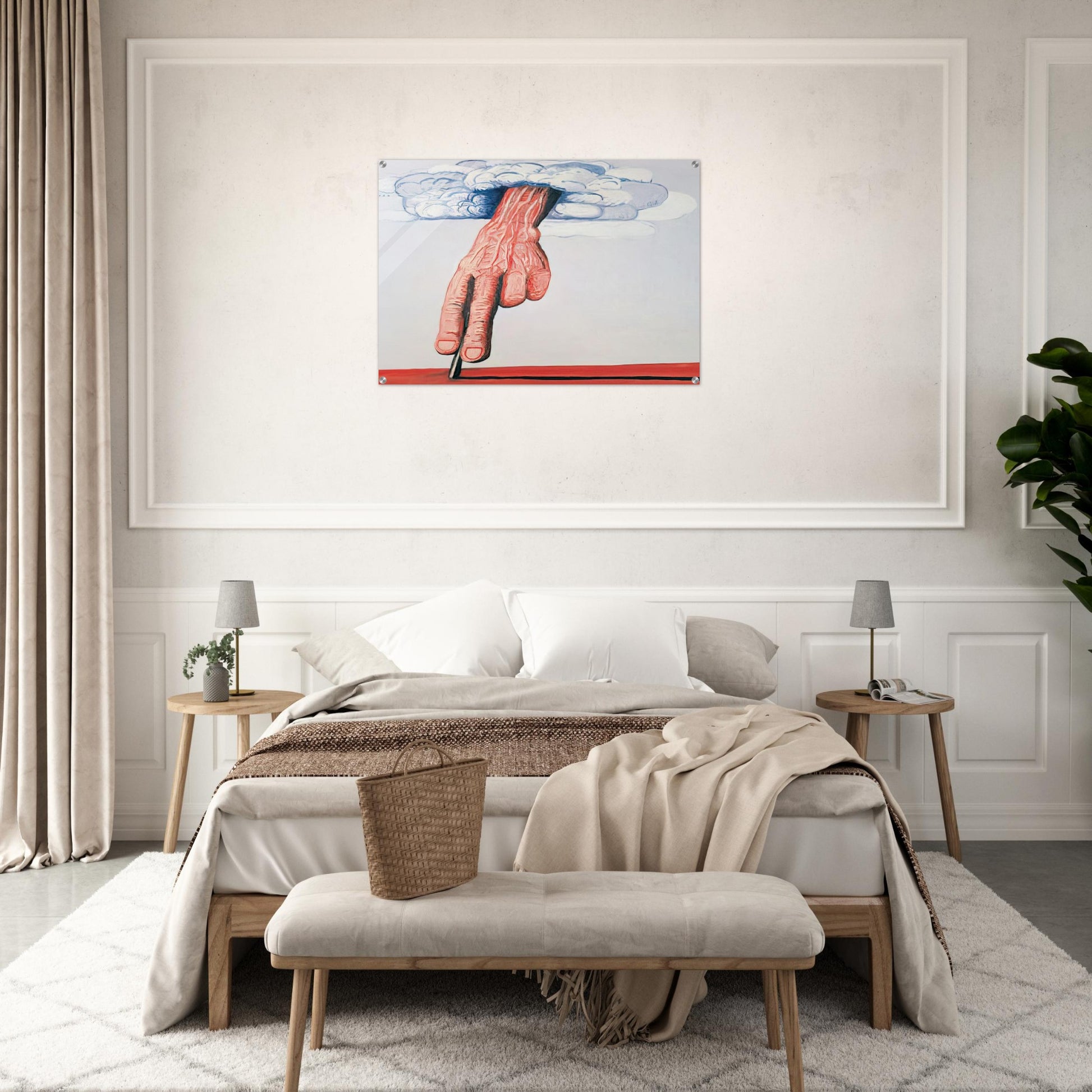 LINE - Philip Guston Acrylic Print - 70x100 cm / 28x40″ inches | Philip Guston Wall Art | Philip Guston Prints
